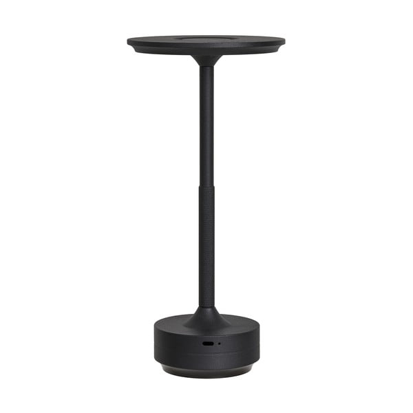 Lampada da tavolo LED nera (altezza totale 28,5 cm) Lyneham – House Nordic-image-3