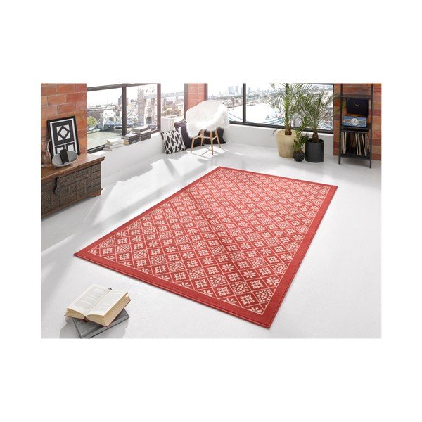 Tappeto rosso Gloria Piastrella, 160 x 230 cm - Hanse Home-image-1