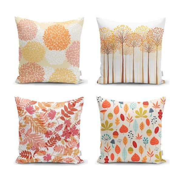 Set di 4 federe Autumn Design, 45 x 45 cm - Minimalist Cushion Covers