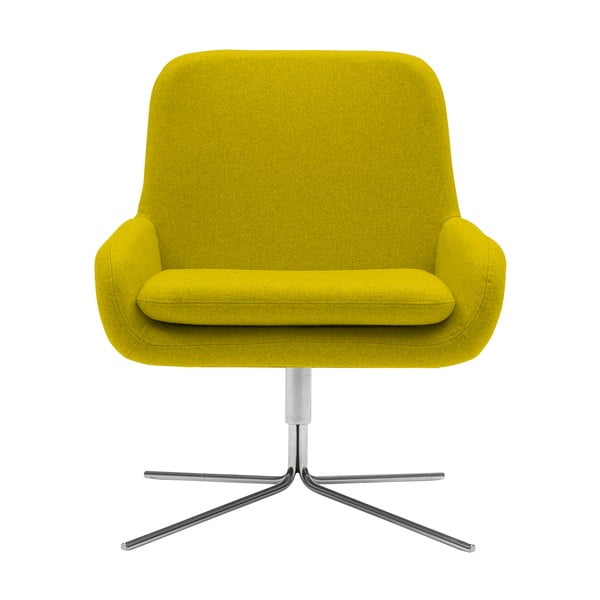 Sedia gialla girevole Swivel Coco - Softline