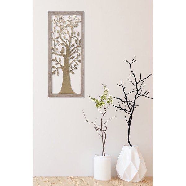 Nástěnná dekorace ve zlaté barvě Mauro Ferretti Tree, 40 x 100 cm-image-1