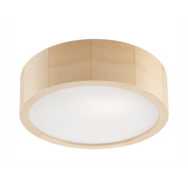 Lampada da soffitto marrone chiaro con paralume in vetro ø 27 cm Eveline - LAMKUR