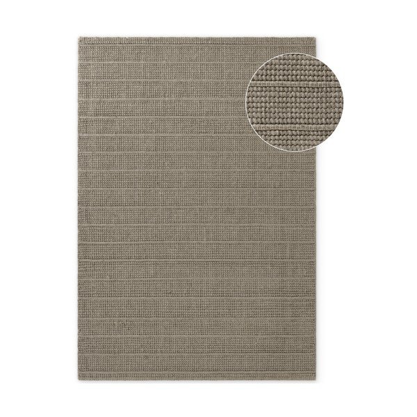 Tappeto grigio in lana tessuto a mano 80x150 cm Camden Parker – Ted Baker