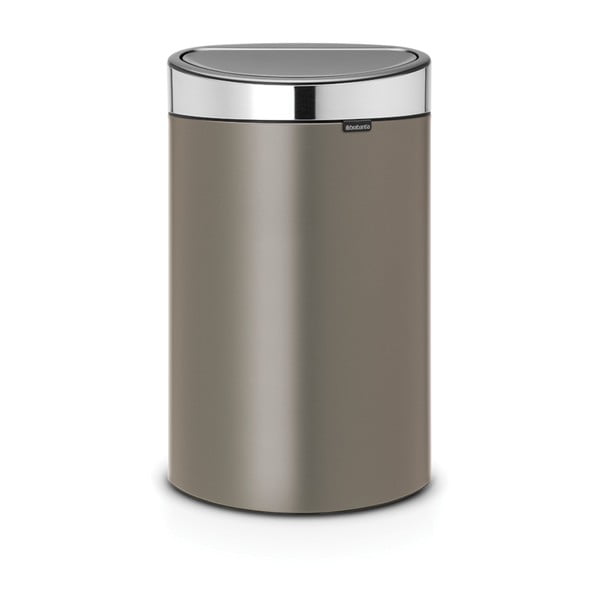 Cestino per la spazzatura in acciaio grigio touch 40 l Touch Bin – Brabantia