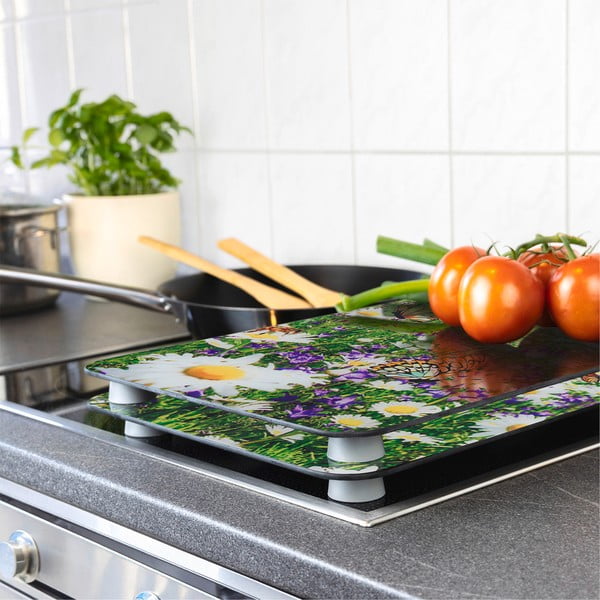 Coprifuoco in vetro temperato in set da 2 52x30 cm Summer Meadow - Maximex-image-1