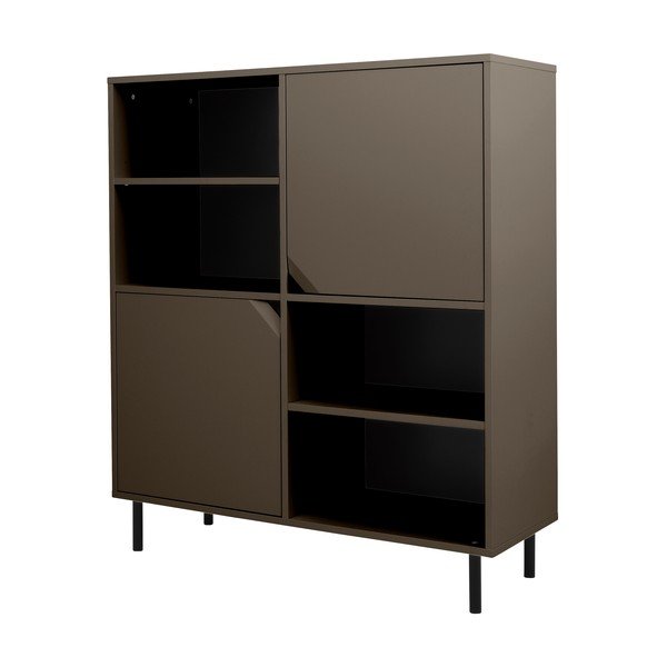 Libreria grigio scuro 118x137 cm Corner - Tenzo-image-2