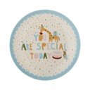 Piatto per bambini azzurro/color crema in gres ø 16 cm Celebrate – Bloomingville Mini