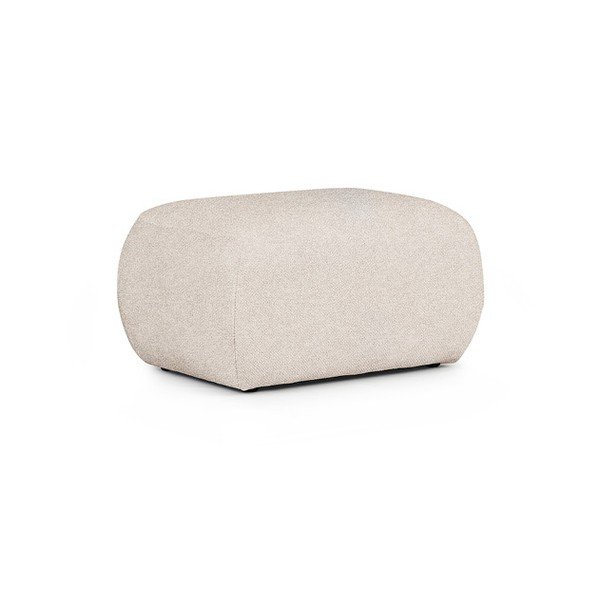 Poggiapiedi color crema rivestito in bouclé Mirel – Rodier-image-2