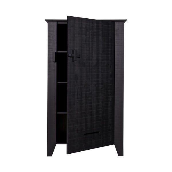 Armadio in legno nero Gijs - WOOOD-image-3