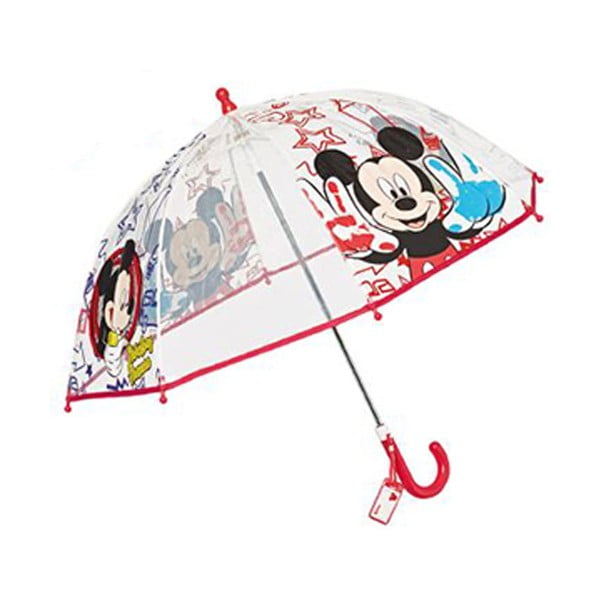 Dětský transparentní holový deštník Birdcage Mickey Mouse, ⌀ 60 cm