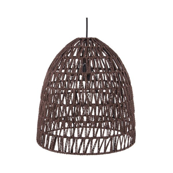 Hnědé závěsné svítidlo Leitmotiv Paper Rope, ⌀ 36 cm