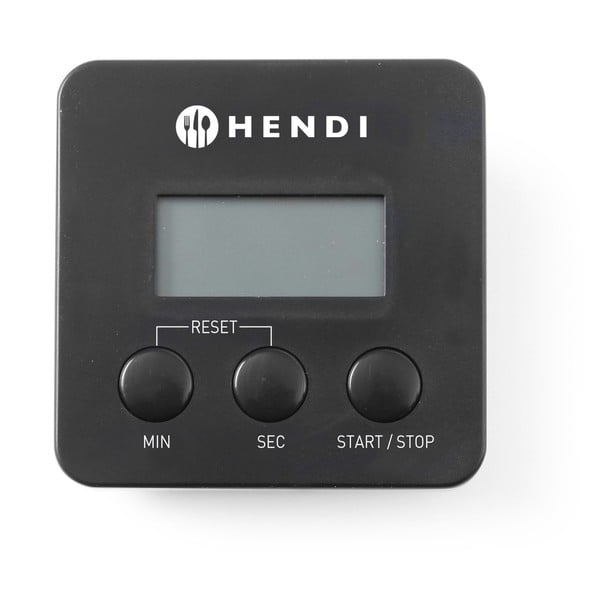 Orologio digitale dei minuti nero con magnete - Hendi