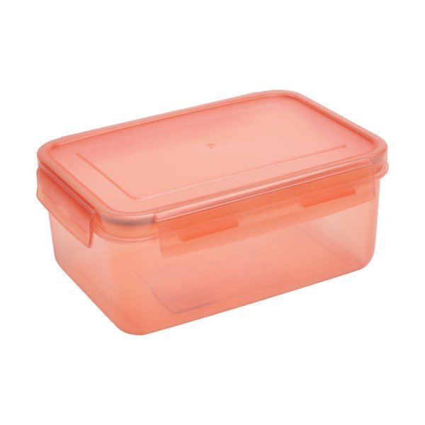 Contenitore per alimenti arancione con coperchio Clip And Close Rectangular Coral, 2 l Clip & Close - Addis