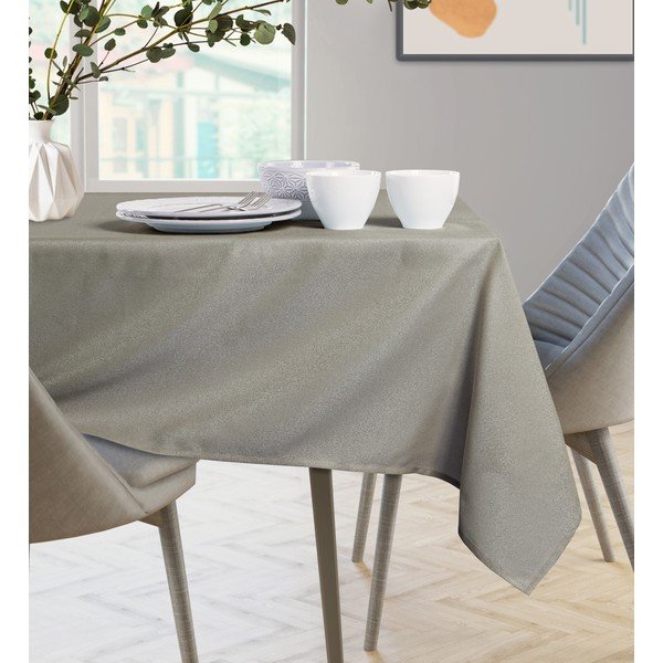 Tovaglia rotonda Empire Cappuccino, ⌀ 140 cm - AmeliaHome-image-3
