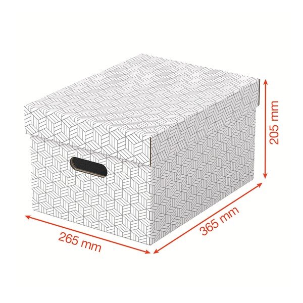 Set di 3 scatole portaoggetti bianche , 26,5 x 36,5 cm - Esselte Home-image-2