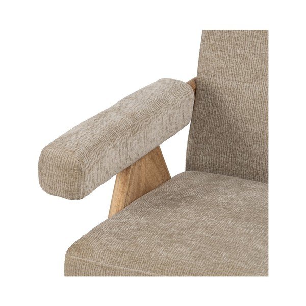 Poltrona beige con rivestimento in ciniglia Rest – Ixia-image-4