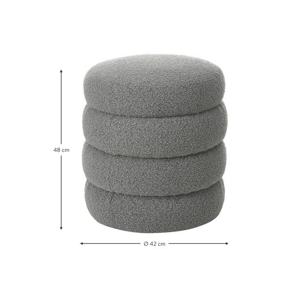 Sgabello grigio Alto - Westwing Collection-image-4