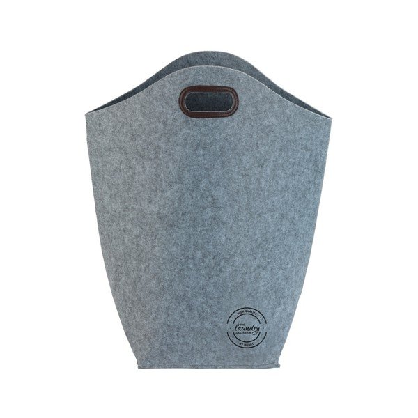 Cesto portabiancheria grigio in feltro, 42 l - Wenko-image-2