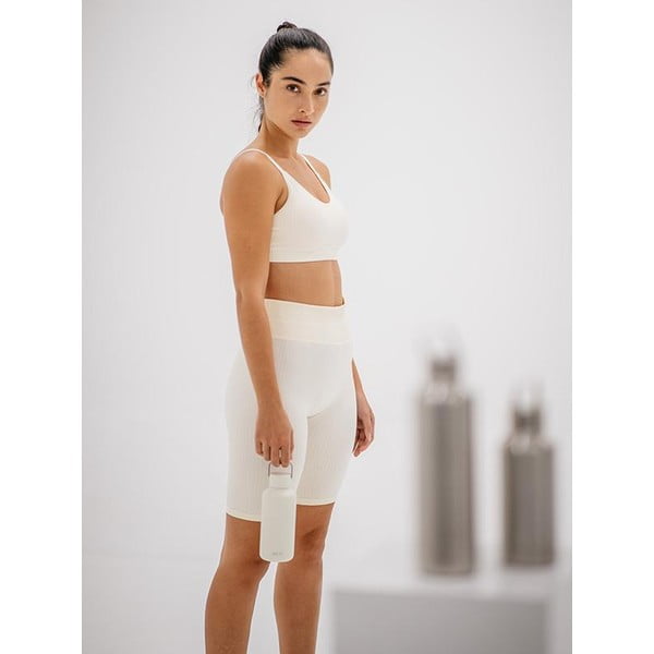 Bottiglia da viaggio in acciaio inox bianco da 1 l Timeless - Equa-image-4