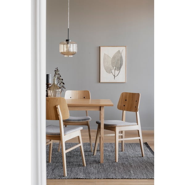 Tavolo da pranzo in legno con decoro in rovere, 180 x 90 cm Melfort - Rowico-image-4