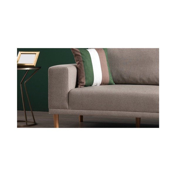 Divano a tre posti crema Franz - Balcab Home-image-2