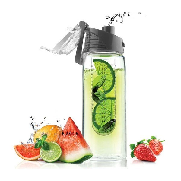 Bottiglia grigia Flavour It 2 Go, 600 ml Flavour It 2 Go - Asobu-image-2