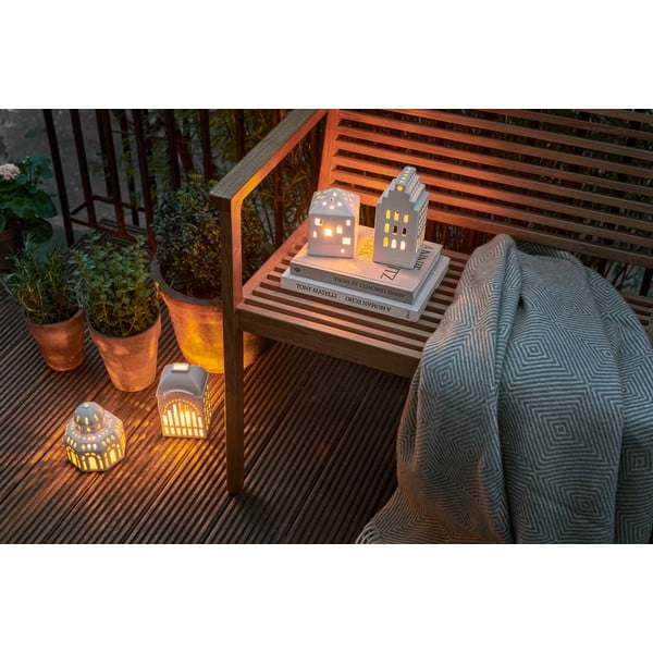 Portacandele in ceramica per tea light Urbania Lighthouse Town House - Kähler Design-image-4