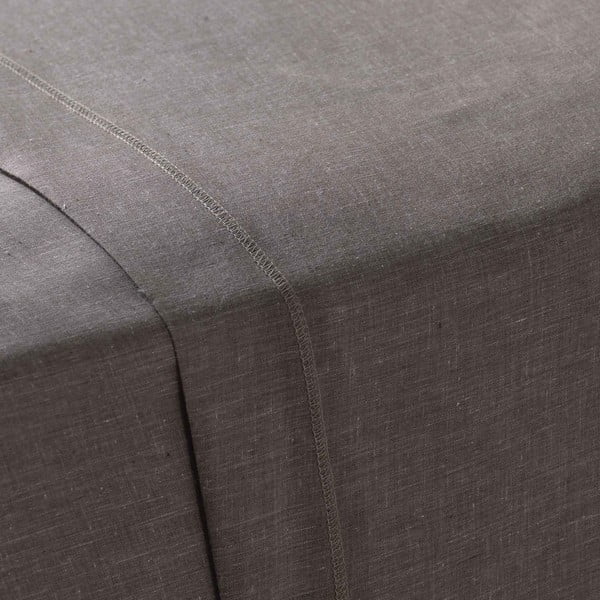 Lenzuolo marrone scuro 180x290 cm Actually - douceur d'intérieur-image-1