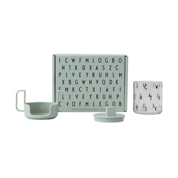 Tazza verde per bambini Cresci con la tua tazza Grow with Your Cup - Design Letters-image-2