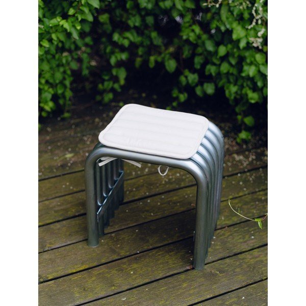 Sedia da esterno argentata in metallo Nokk – noo.ma-image-3