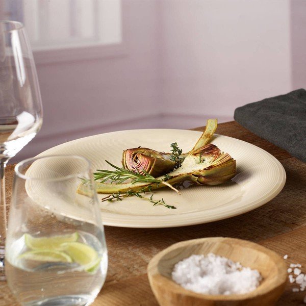 Piatto in porcellana bianca e beige Villeroy & Boch , ø 28,5 cm Like Color Loop - like | Villeroy & Boch-image-1