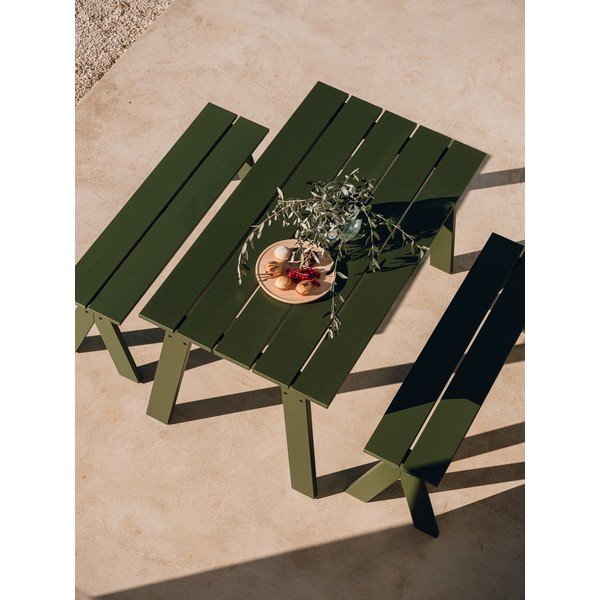 Tavolo da pranzo da giardino in pino massiccio 77x140 cm Navo – noo.ma-image-3