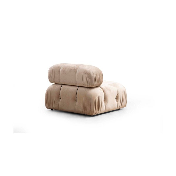 Divano in velluto beige 288 cm Bubble - Artie-image-4