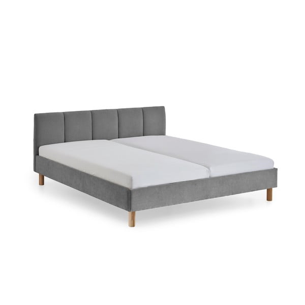 Letto matrimoniale imbottito grigio rete non inclusa 180x200 cm Joker – Meise Möbel