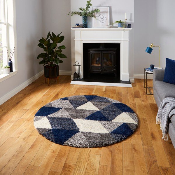Tappeto Lagoon Triangle, ø 160 cm Royal Nomadic - Think Rugs-image-1