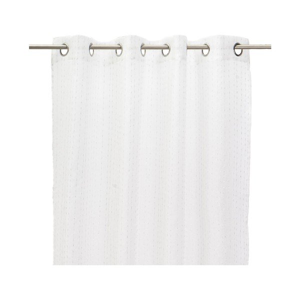 Tenda sottile bianca 140x260 cm Vertical Thread – Casa Selección