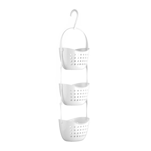 Organizzatore per doccia sospeso bianco con tre scomparti Caddy - Premier Housewares