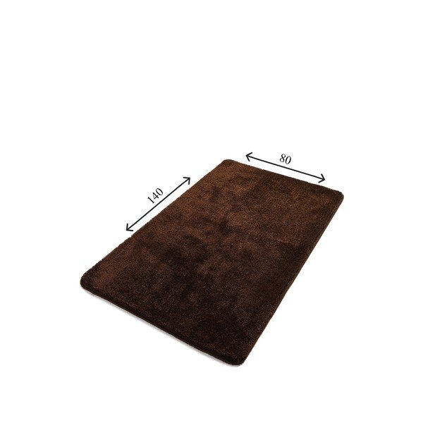 Tappetino per il bagno marrone scuro 80x140 cm Havai – Foutastic-image-3