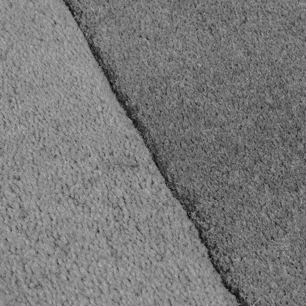 Tappeto nero e grigio in lana tessuto a mano 120x180 cm Lozenge Monochrome – Flair Rugs-image-4