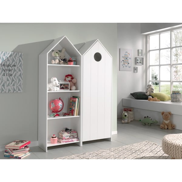 Armadio a giorno bianco per bambini 115x171,5 cm CASAMI - Vipack-image-1