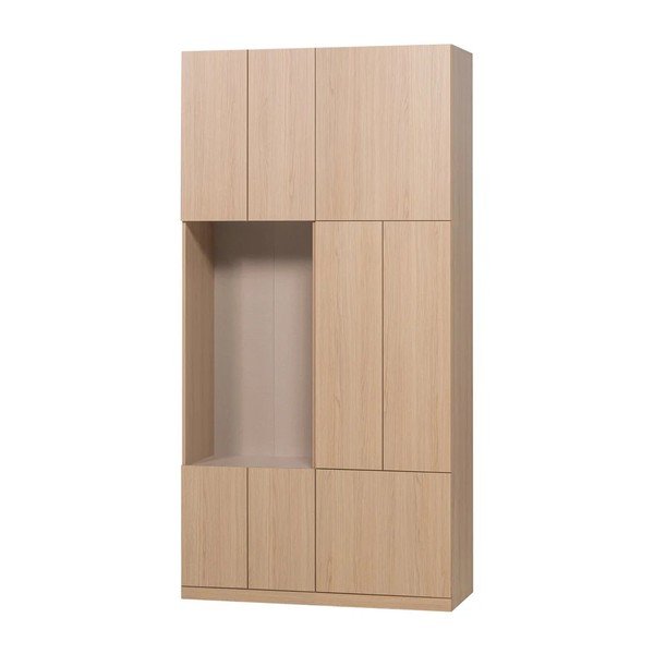 Mobile componibile di colore naturale 108x215 cm Build – WOOOD-image-2
