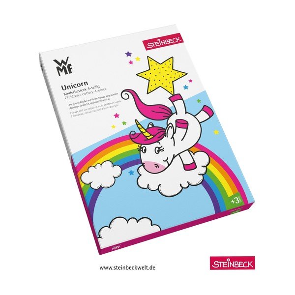 Set di 4 posate per bambini in acciaio inossidabile Unicorn - WMF-image-2