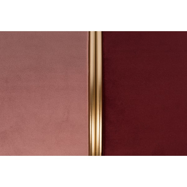 Poggiapiedi rosso/rosa con rivestimento in velluto Bubbly – White Label-image-3