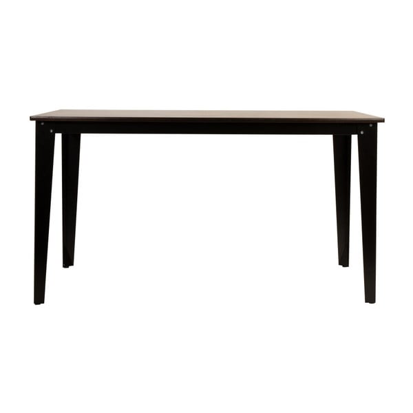 Tavolo da pranzo in legno con gambe nere Scuola, 140 x 70 cm - Dutchbone