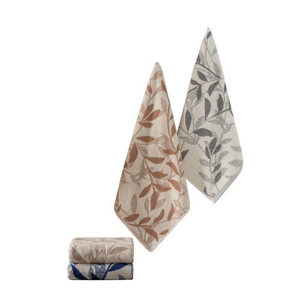 Set di asciugamani tipo terry 4 pz 50x90 cm Karian – Foutastic