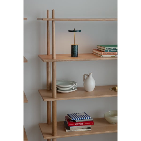 Lampada da tavolo dimmerabile a LED in marmo verde con paralume in metallo (altezza 25,5 cm) Asteria Move Mini - UMAGE-image-1