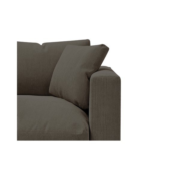 Divano in velluto a coste grigio scuro 220 cm Comfy - Scandic-image-4