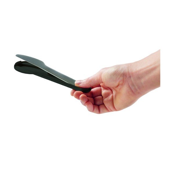 Set di posate da viaggio nero/argentato in acciaio inox 3 pz To Go – Lékué-image-3