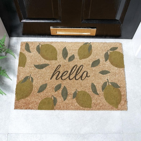 Zerbino in fibre di cocco 40x60 cm Hello Lemons – Artsy Doormats-image-2