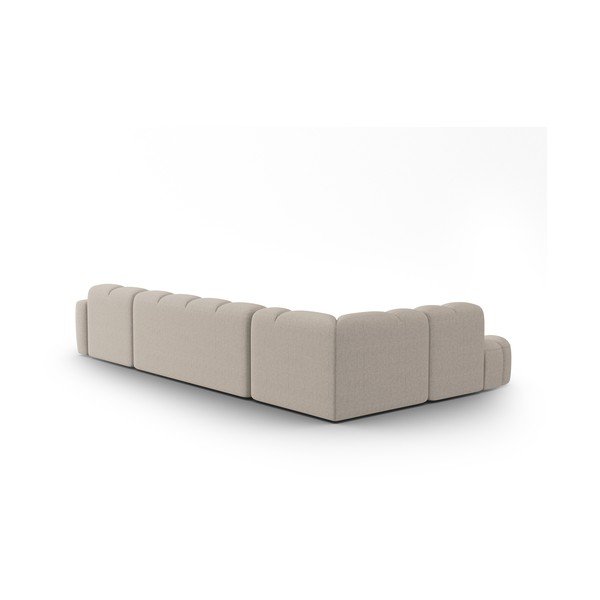 Divano con penisola beige Lisa - Micadoni Home-image-4